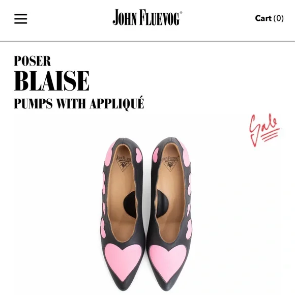 New in Box John Fluevog Heart Heels Size Women’s 7.5 - Picture 3 of 5